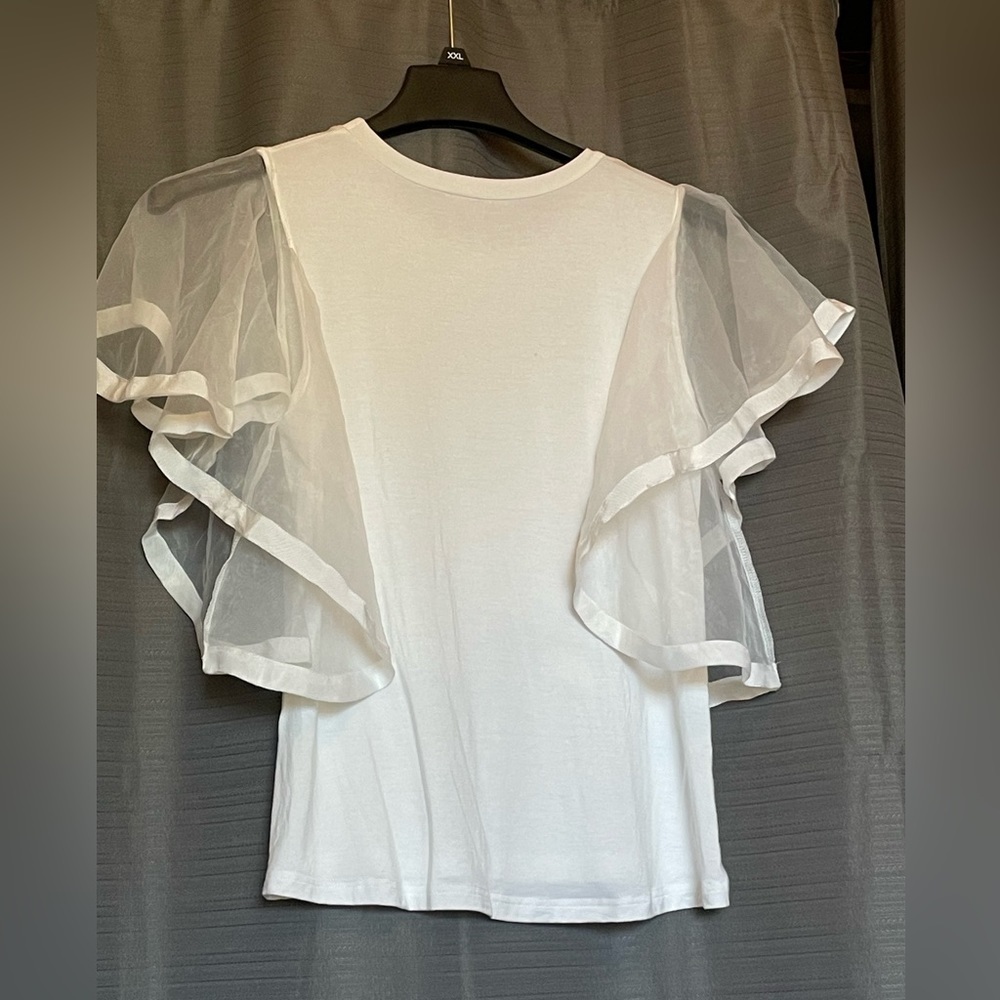 Endless Rose top with organza sleeves - Picture 2 of 8